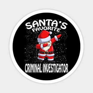 Santas Favorite Criminal Investigator Christmas Magnet